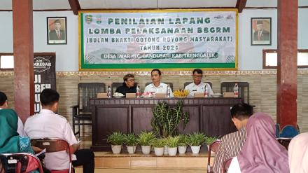 Penilaian Lapang Lomba Bulan Bhakti Gotong Royong Masyarakat (BBGRM) Tahun 2024 di Desa Jajar